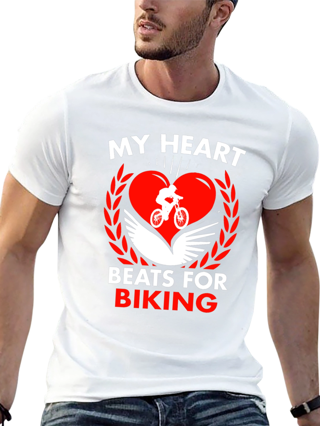 My Heart Beats for Biking Graphic Tee