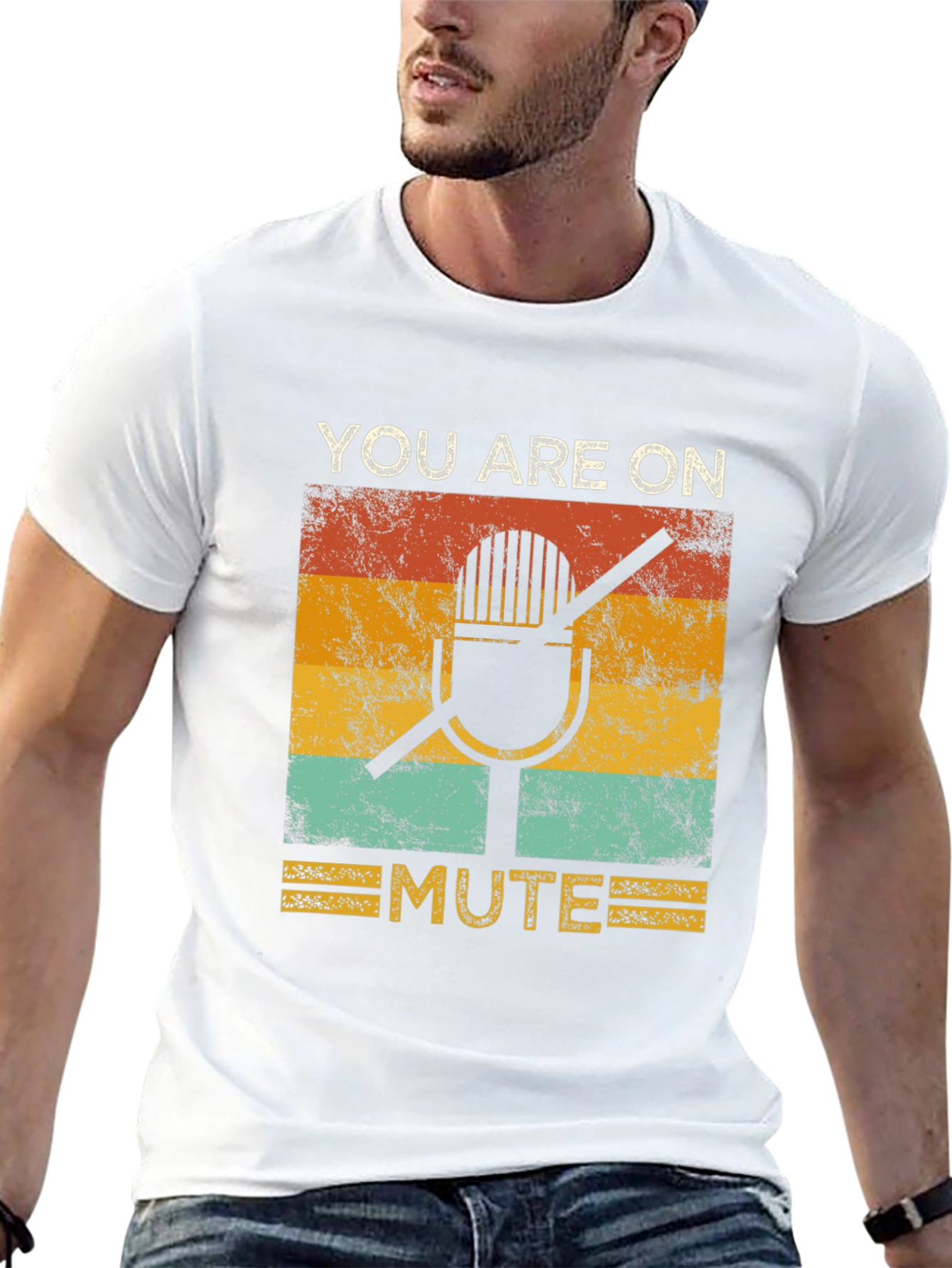 You Are On Mute Graphic Tee - Retro Style