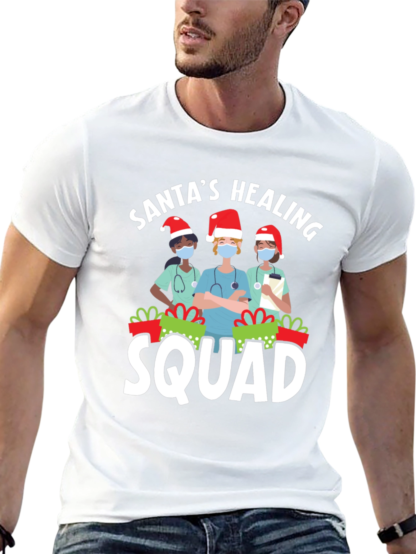 Santas Healing Squad Graphic T-Shirt