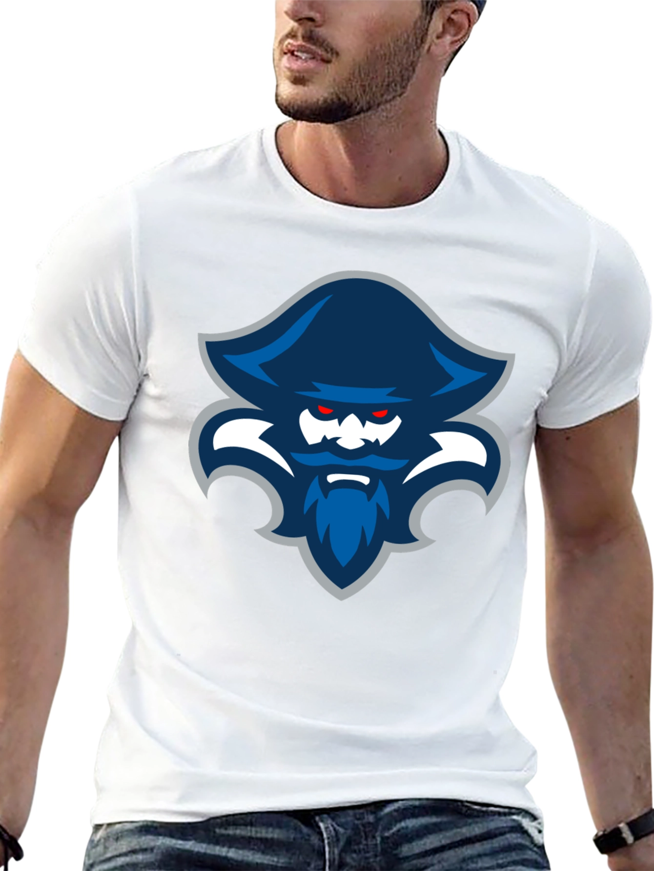 Pirate Logo T-Shirt - Mens Black Tee