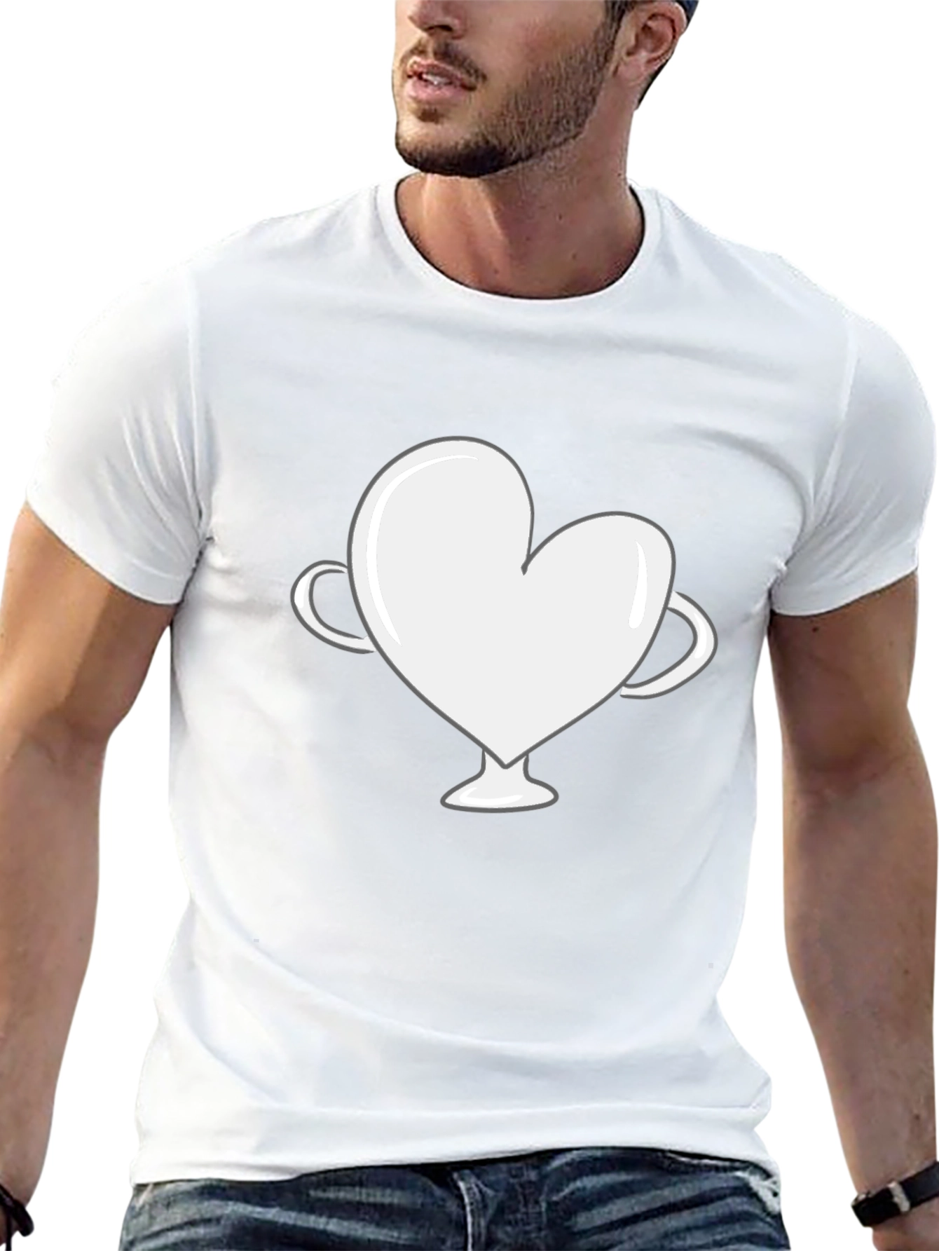 Heart Trophy Graphic Tee - Love Wins T-Shirt