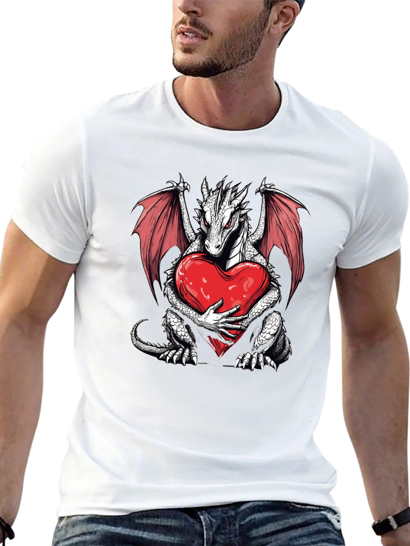 Dragon Heart Graphic T-Shirt