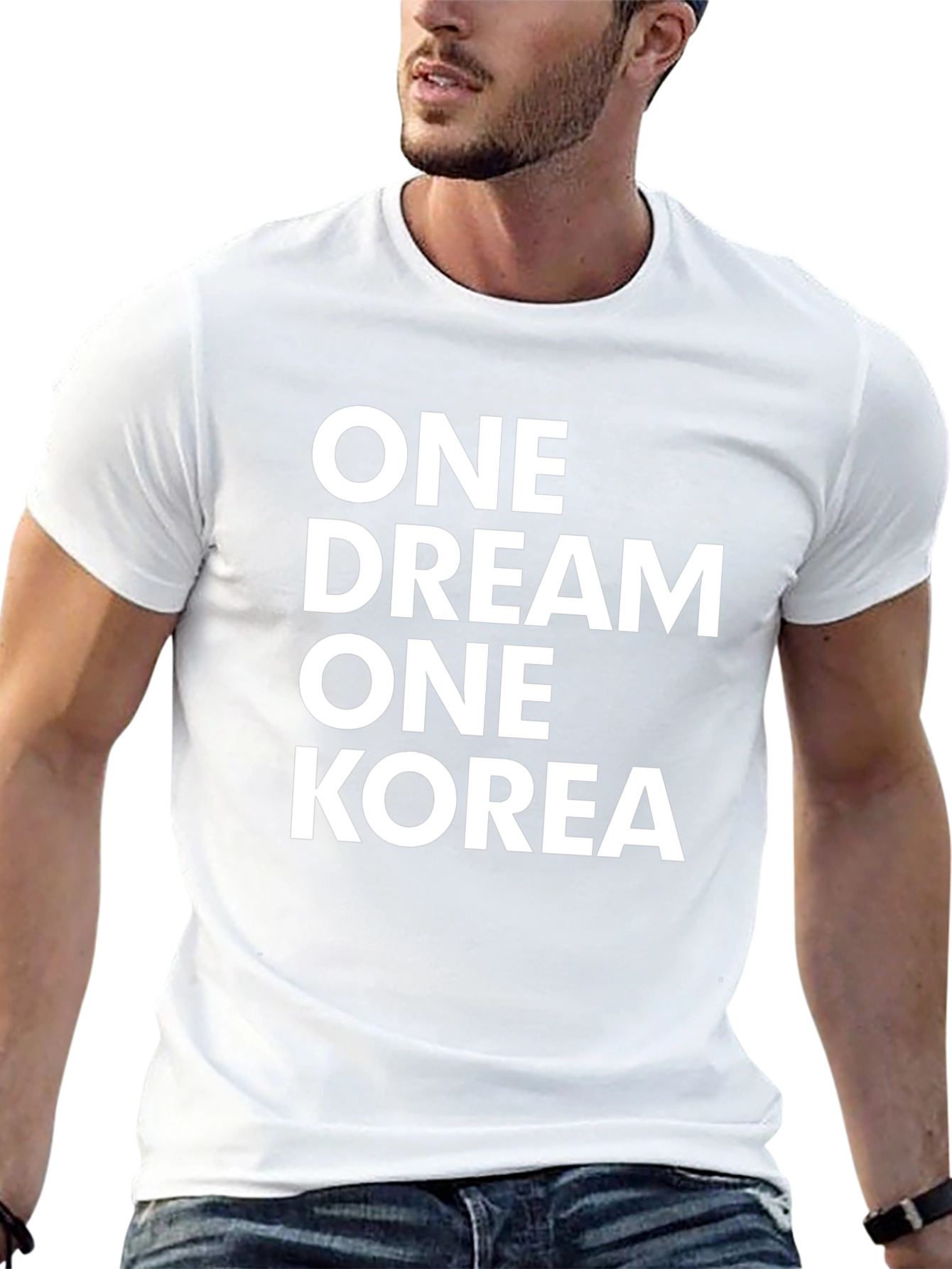 One Dream One Korea Black Graphic Tee