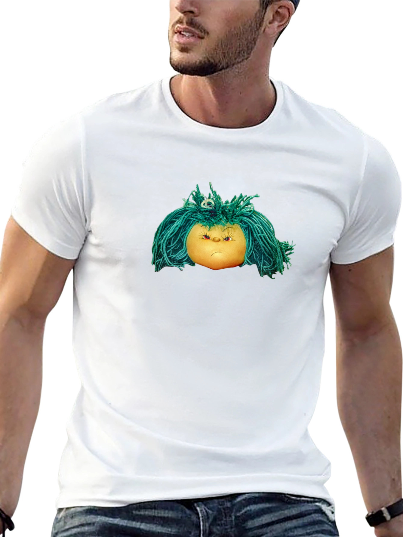 Grumpy Doll Graphic Tee - Soft Cotton Blend