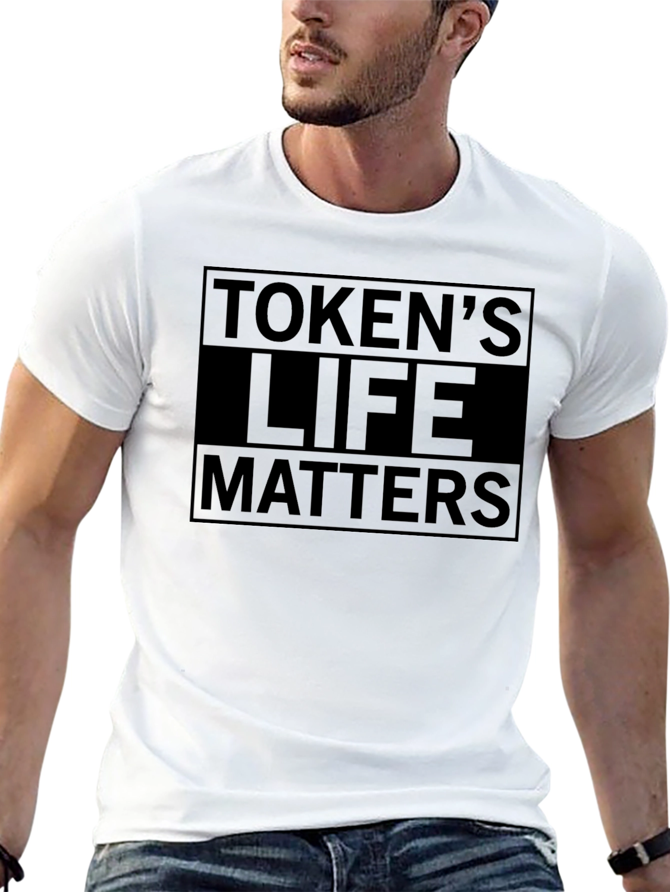 Tokens Life Matters Black Graphic T-Shirt