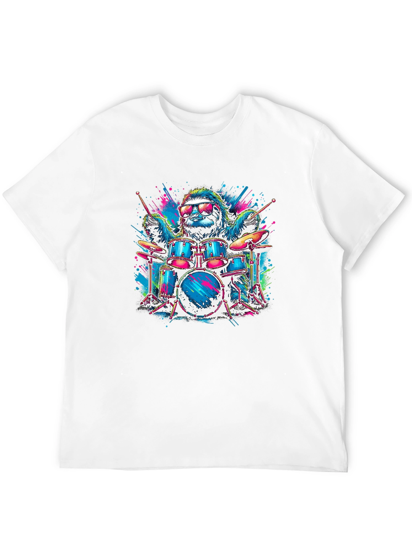 Sloth Drummer T-Shirt