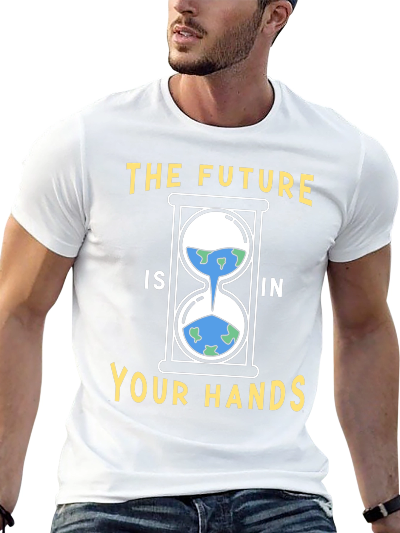 Earth Hourglass Graphic Tee - Save the Planet