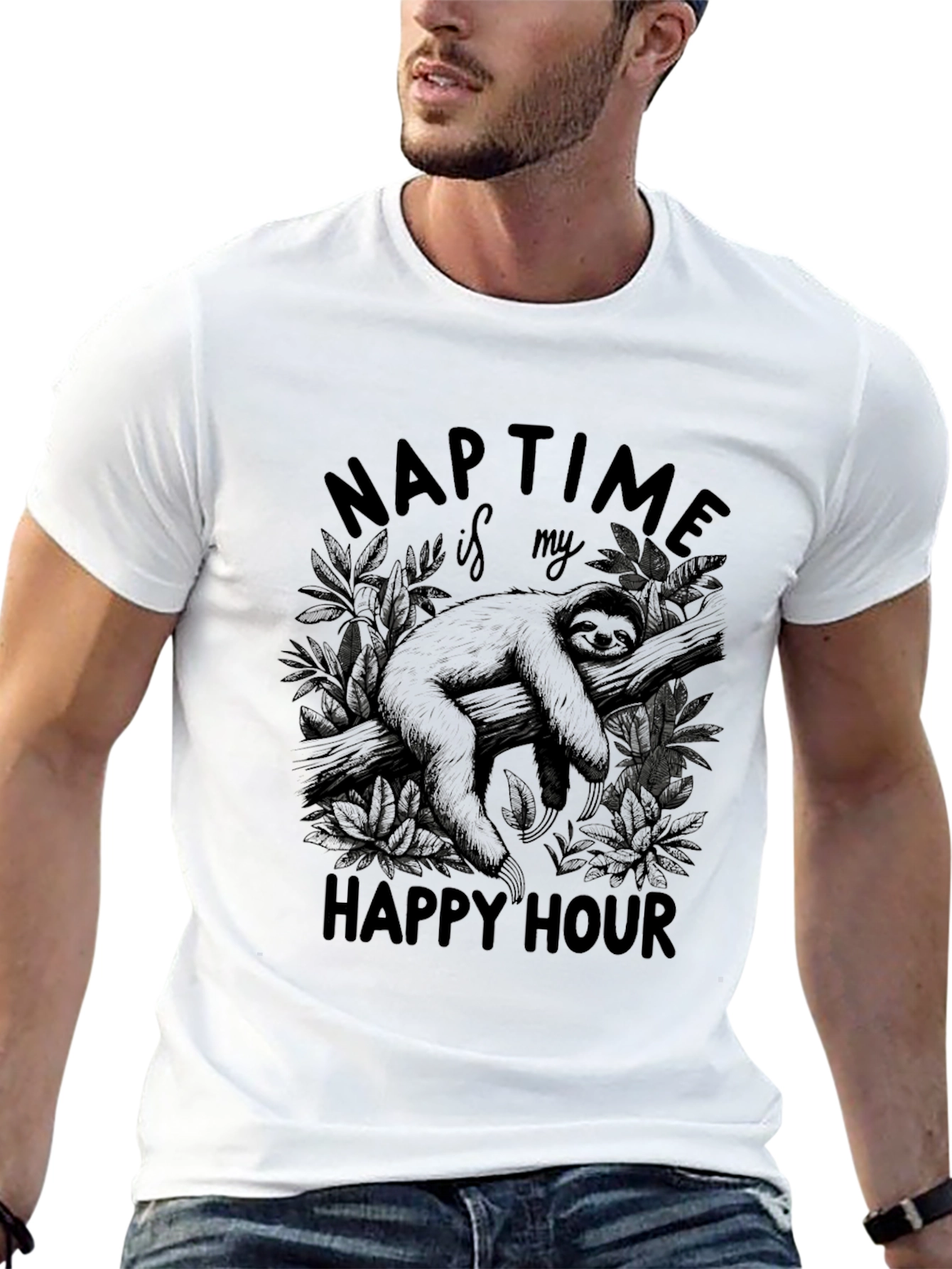 Naptime Sloth Tee - Happy Hour Naps