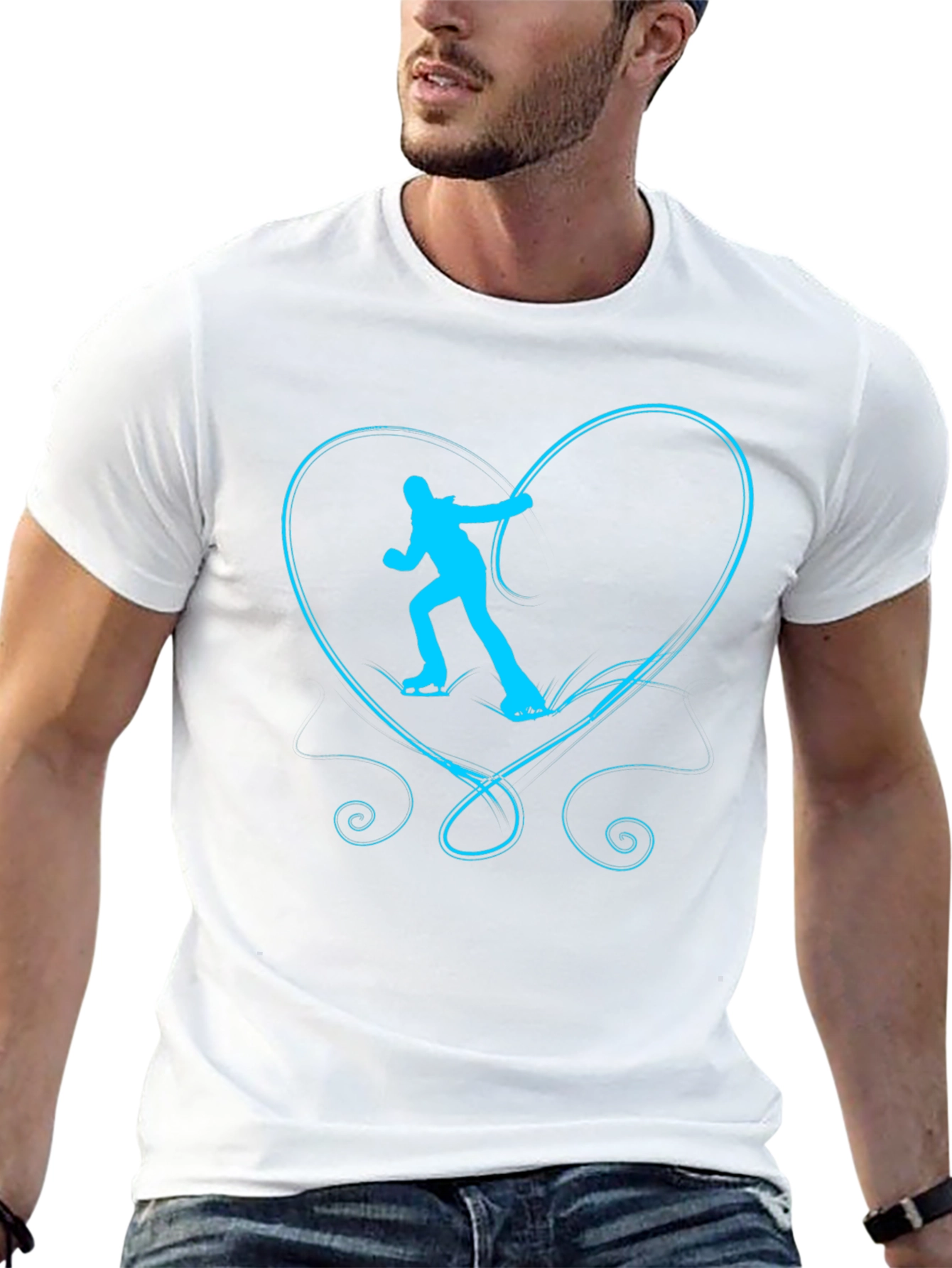 Skating Heart Graphic Tee - Unisex