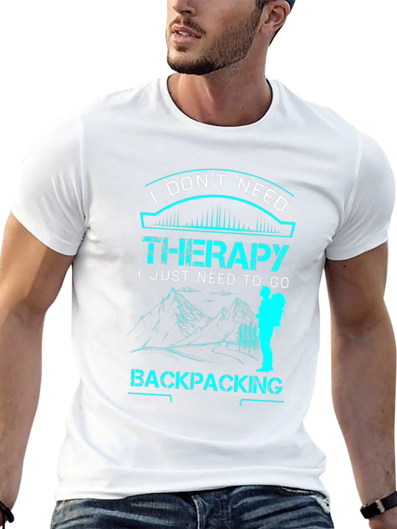 Backpacking Therapy Graphic T-Shirt