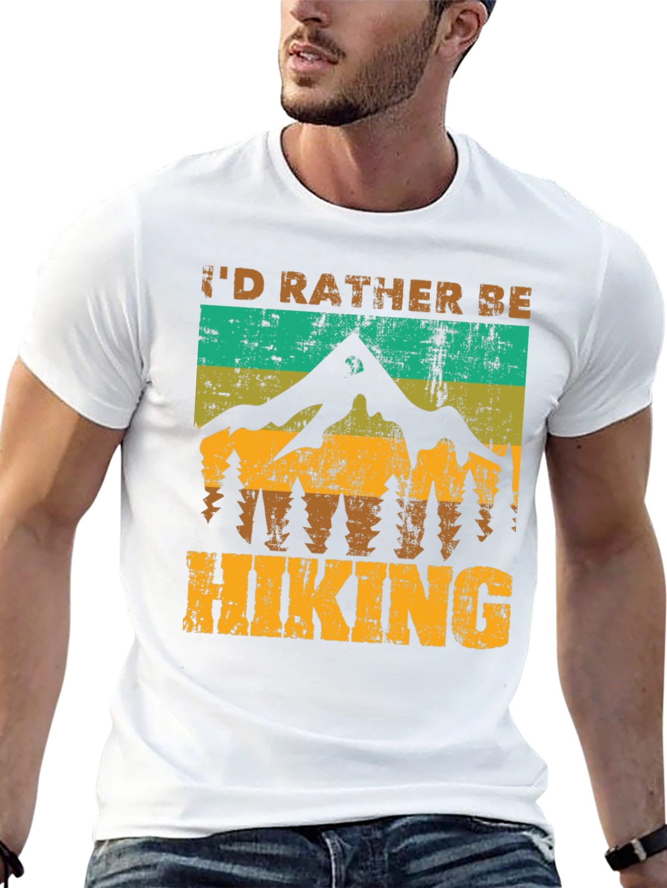 Id Rather Be Hiking T-Shirt - Nature Adventure Tee