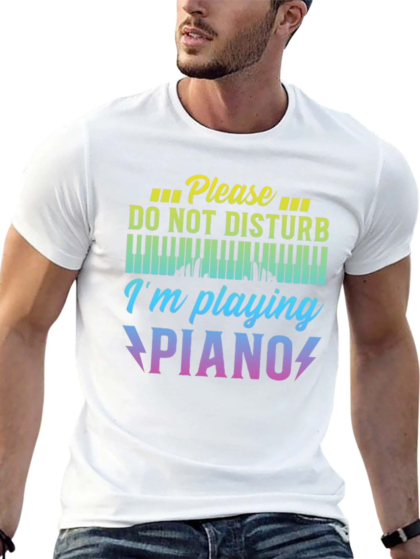 Please Do Not Disturb Im Playing Piano T-Shirt
