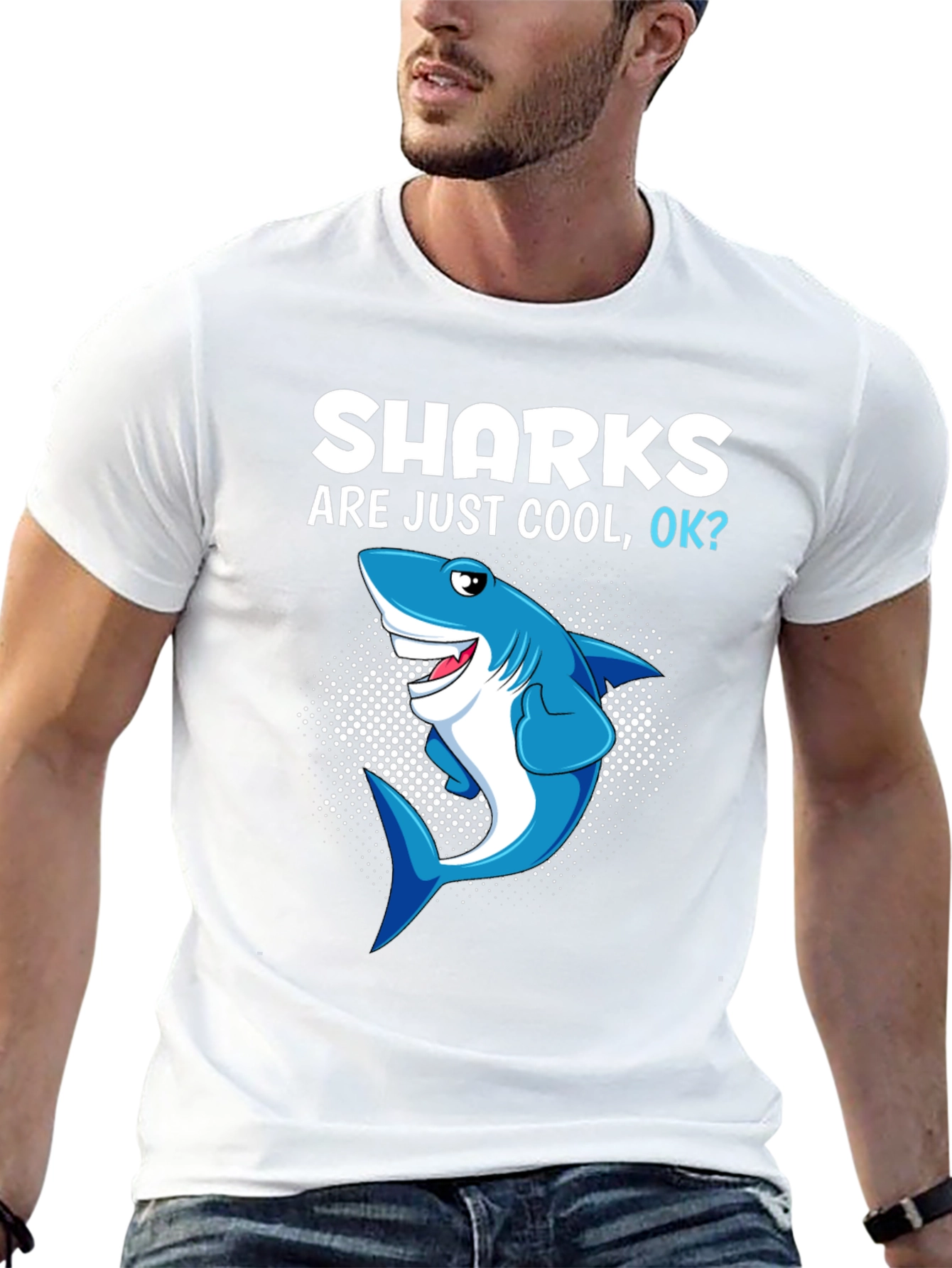 Shark Are Just Cool OK? Graphic Tee