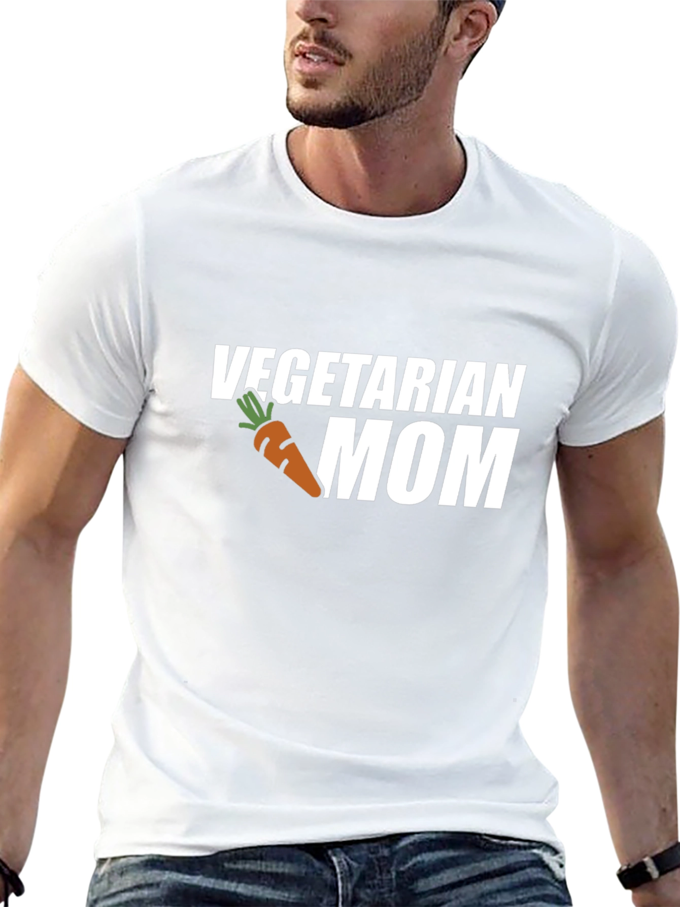 Vegetarian Mom T-Shirt: Carrot Graphic Tee