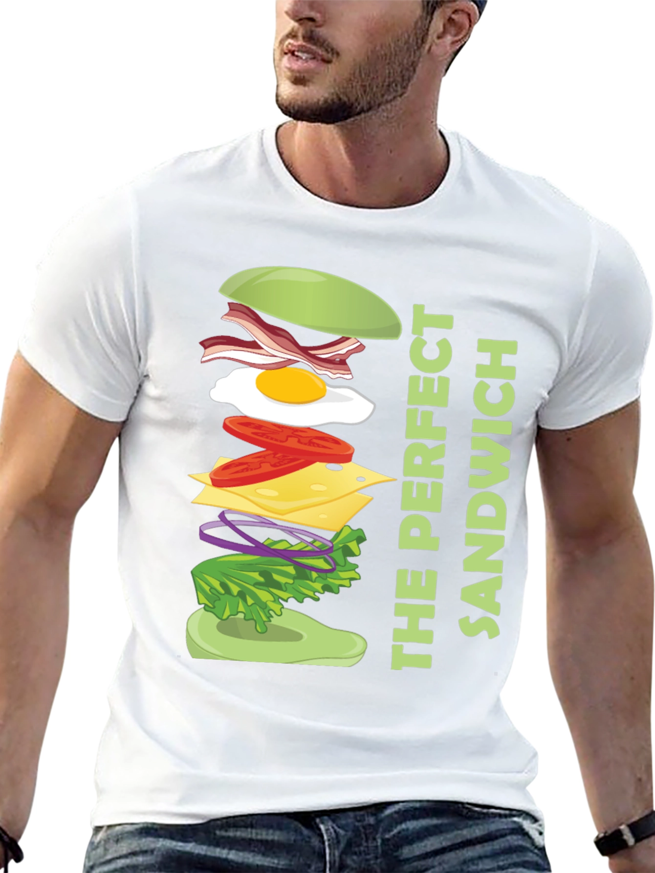 The Perfect Sandwich Graphic Tee - Food Lover Shirt