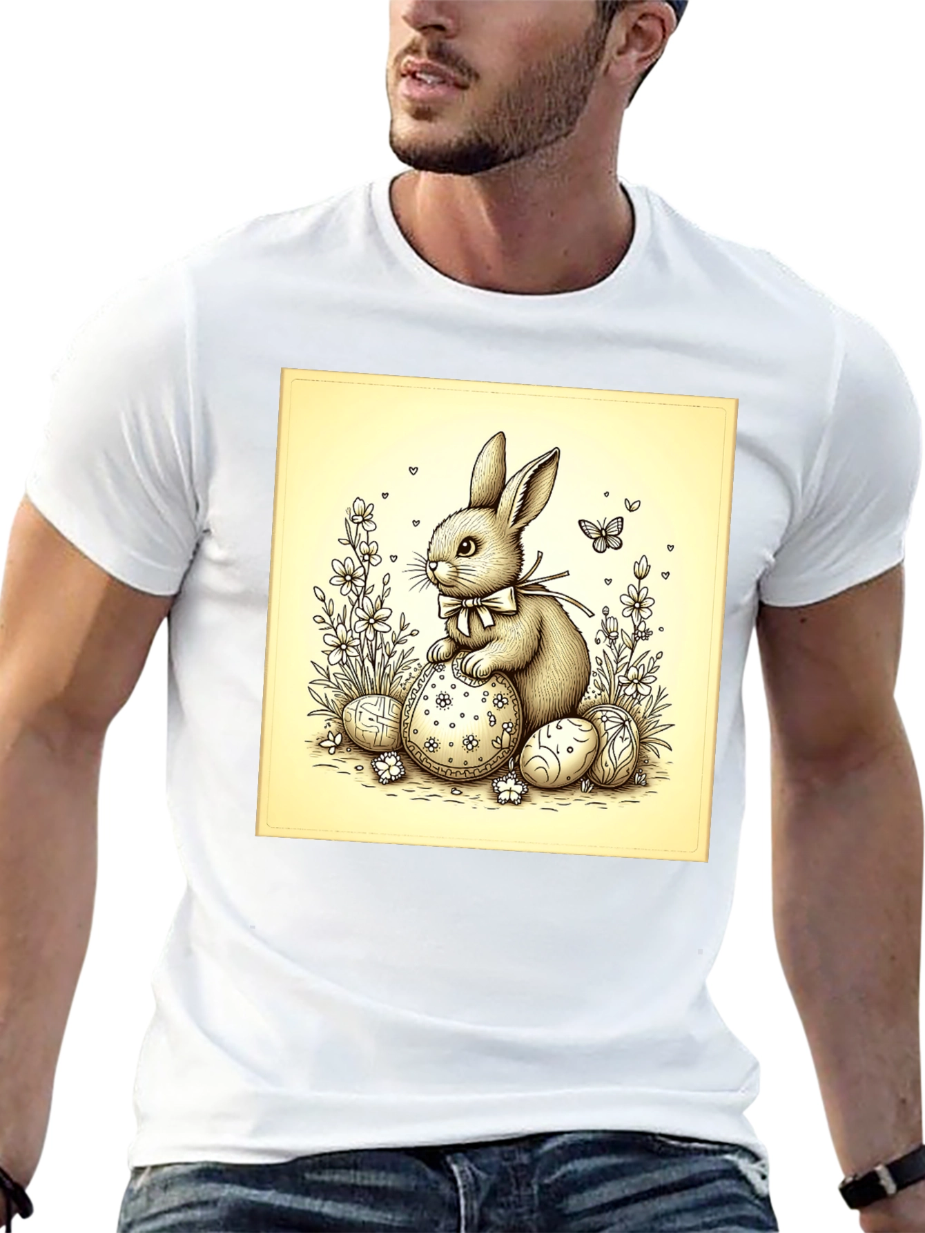 Easter Bunny T-Shirt - Cute Rabbit Design