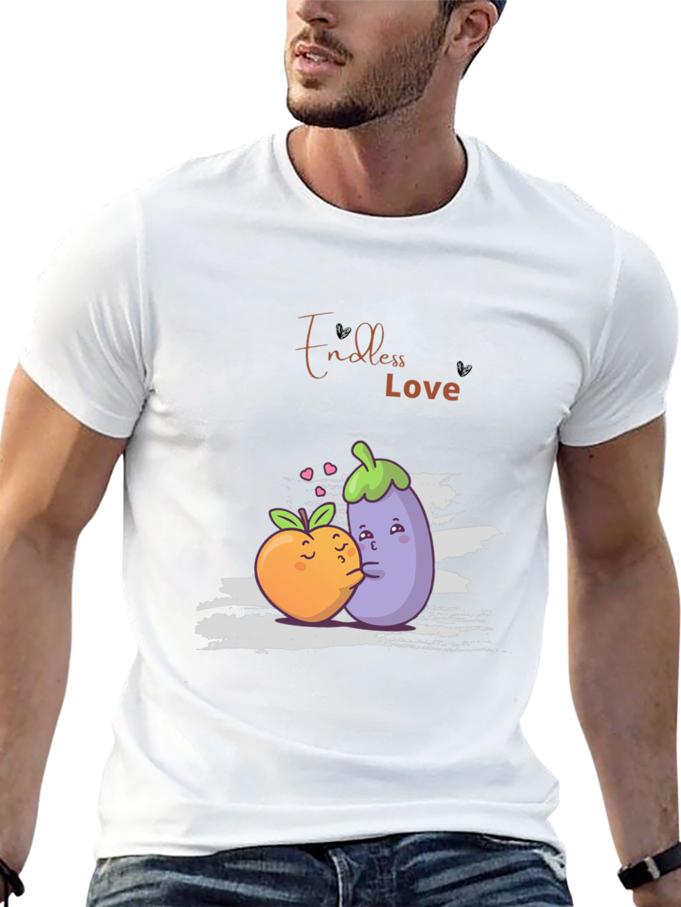 Endless Love Black Graphic T-Shirt