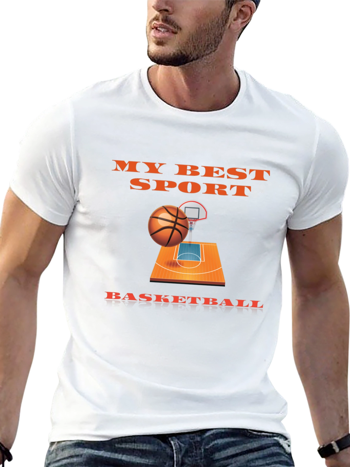 My Best Sport Basketball Graphic T-Shirt