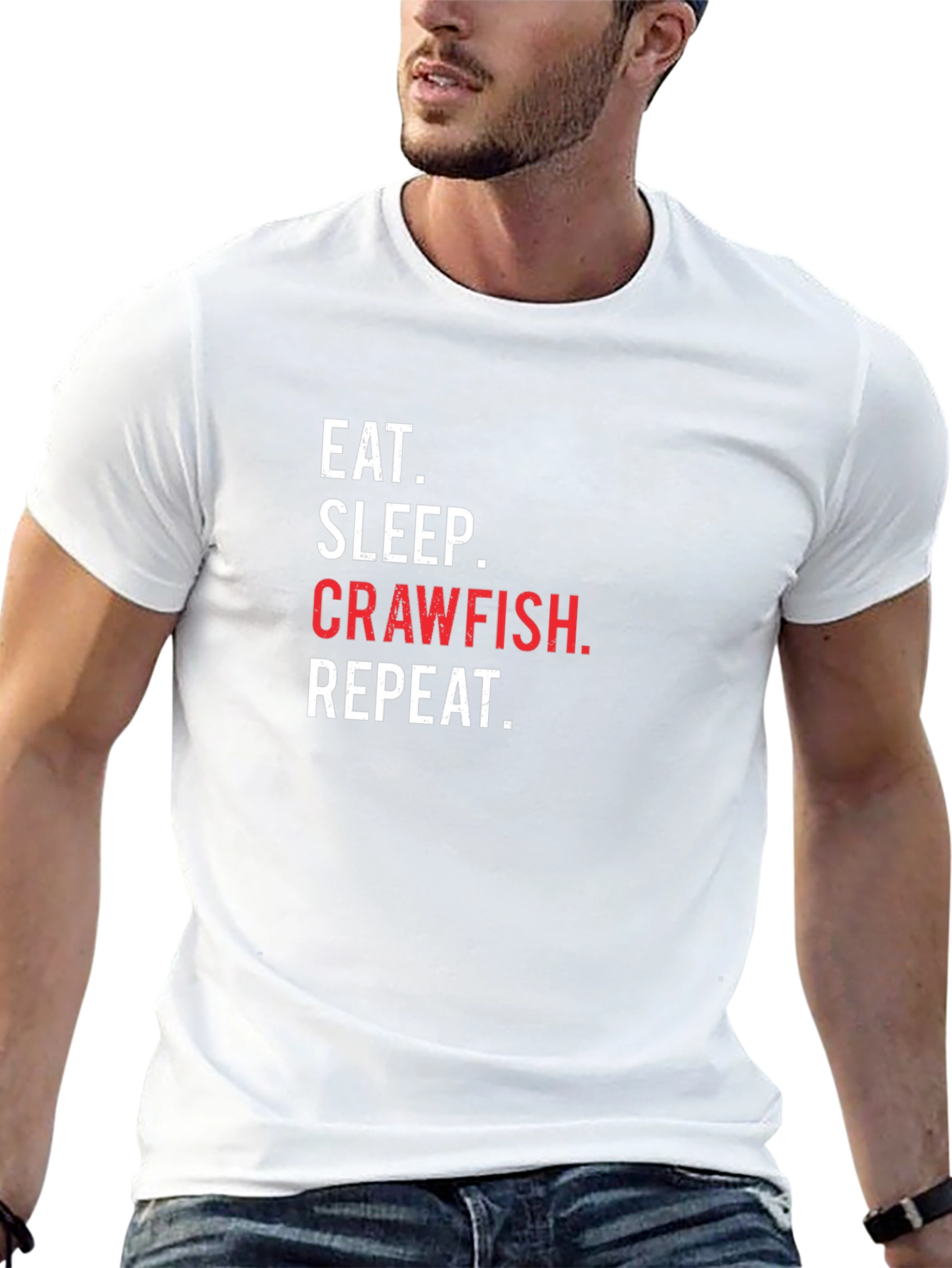 Eat Sleep Crawfish Repeat T-Shirt
