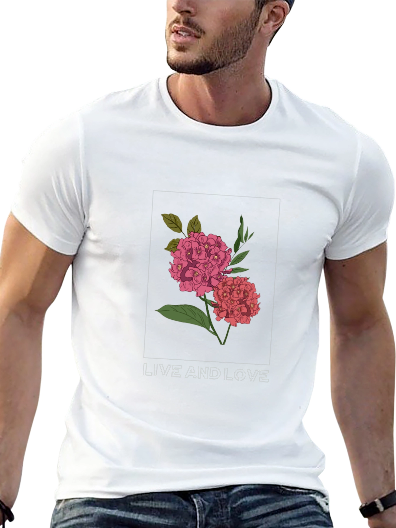 Floral Live and Love Graphic Tee