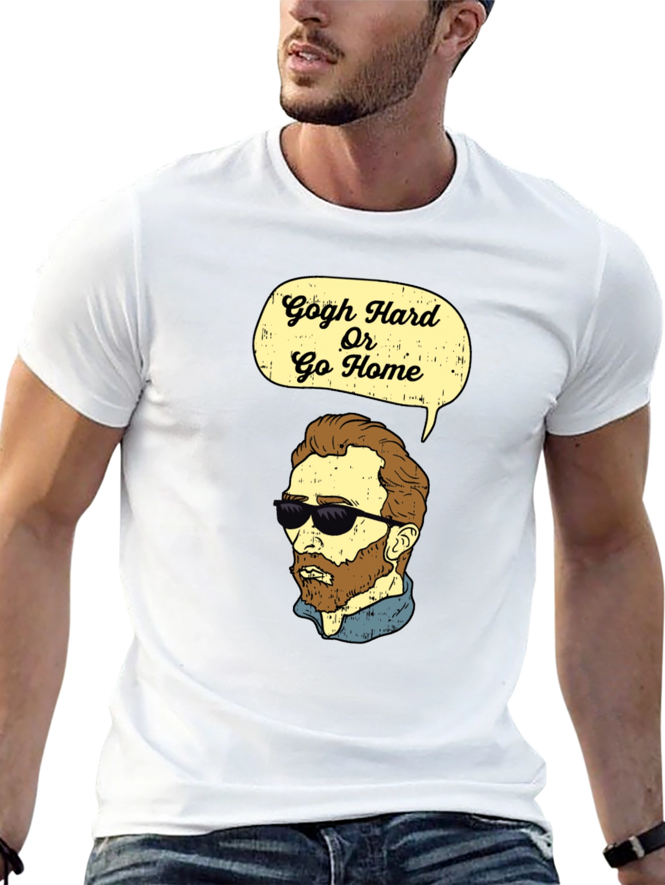 Gogh Hard Or Go Home Graphic T-Shirt