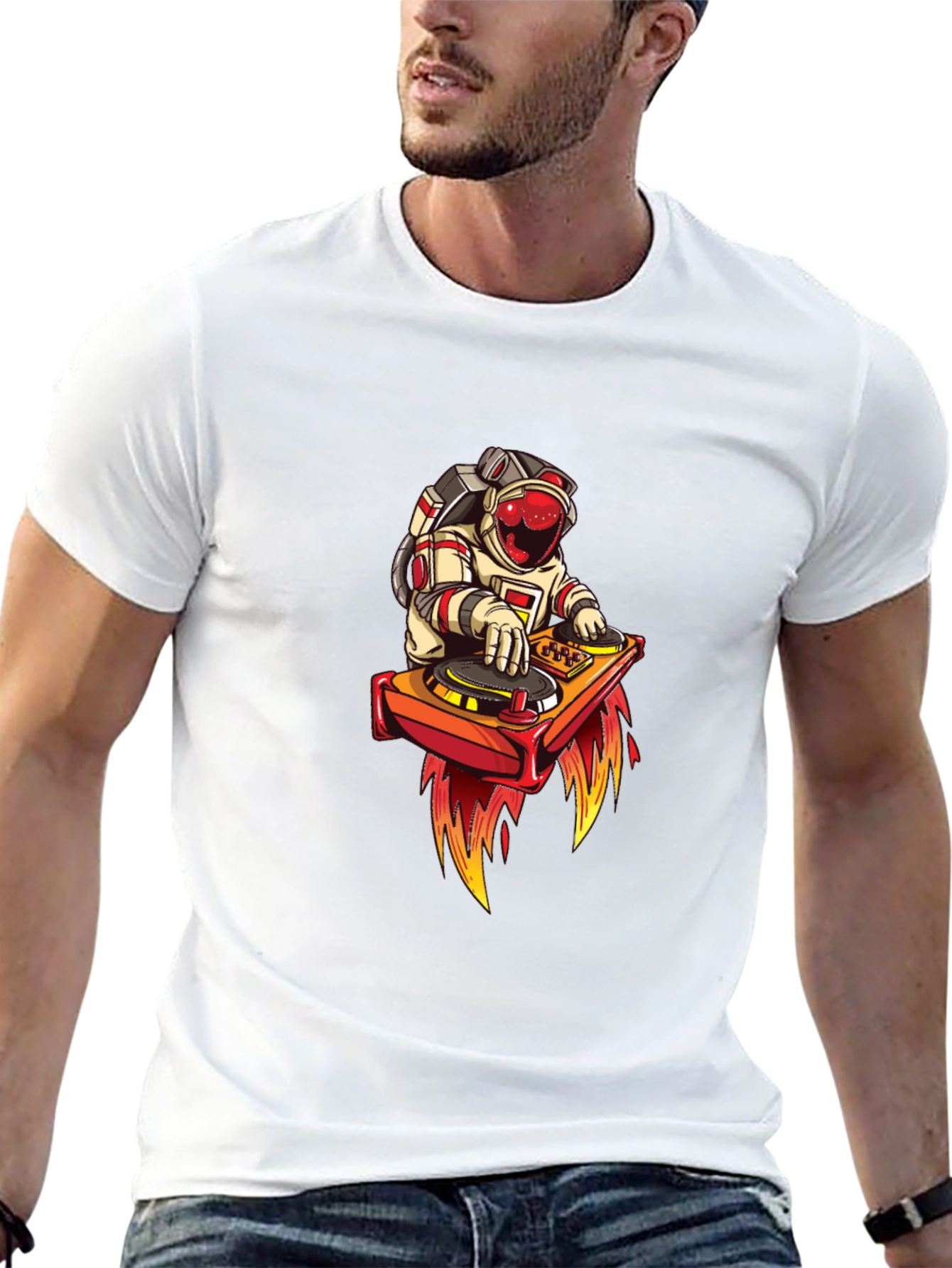DJ Astronaut Black T-Shirt