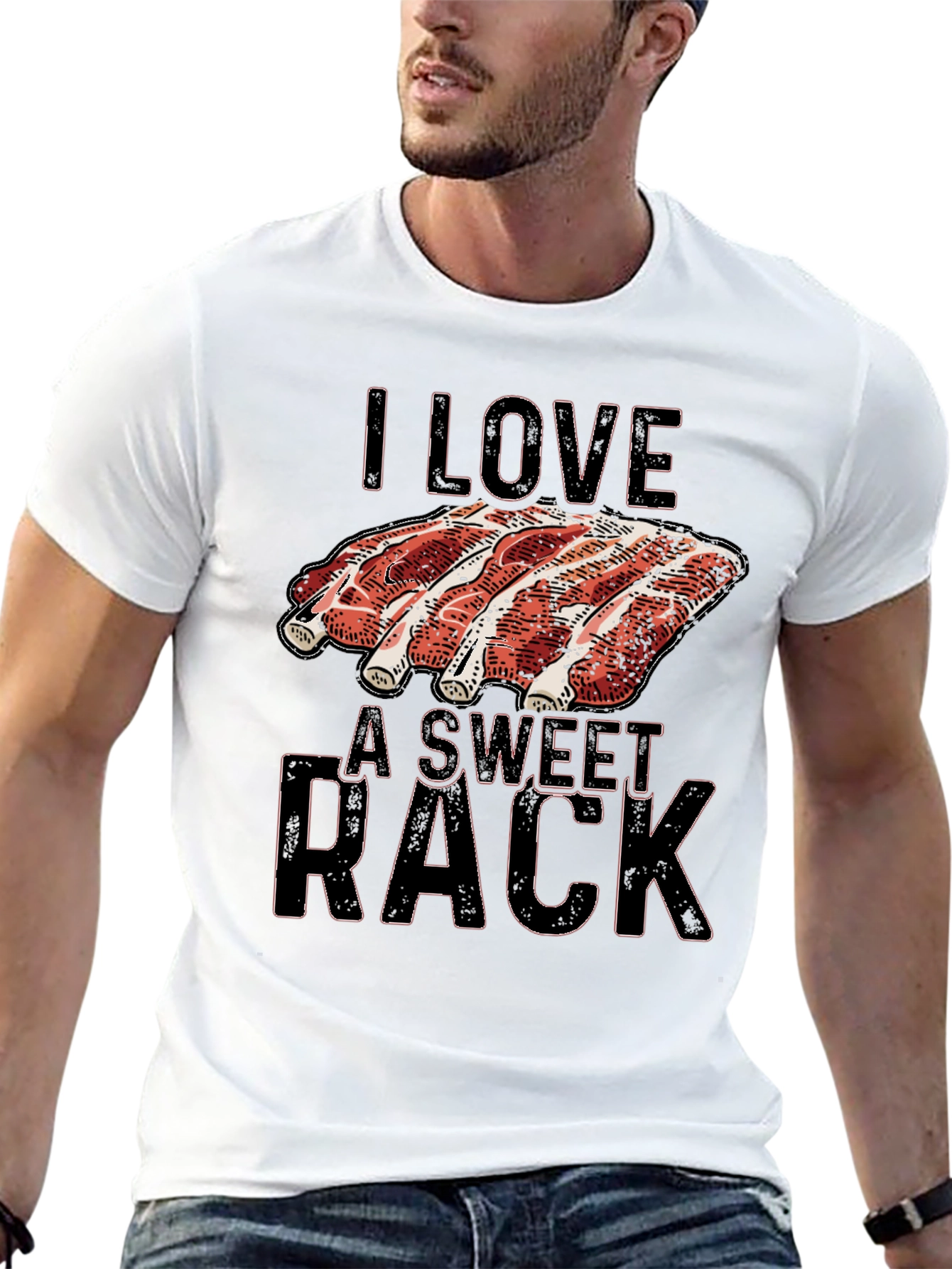 I Love a Sweet Rack Ribs Graphic T-Shirt