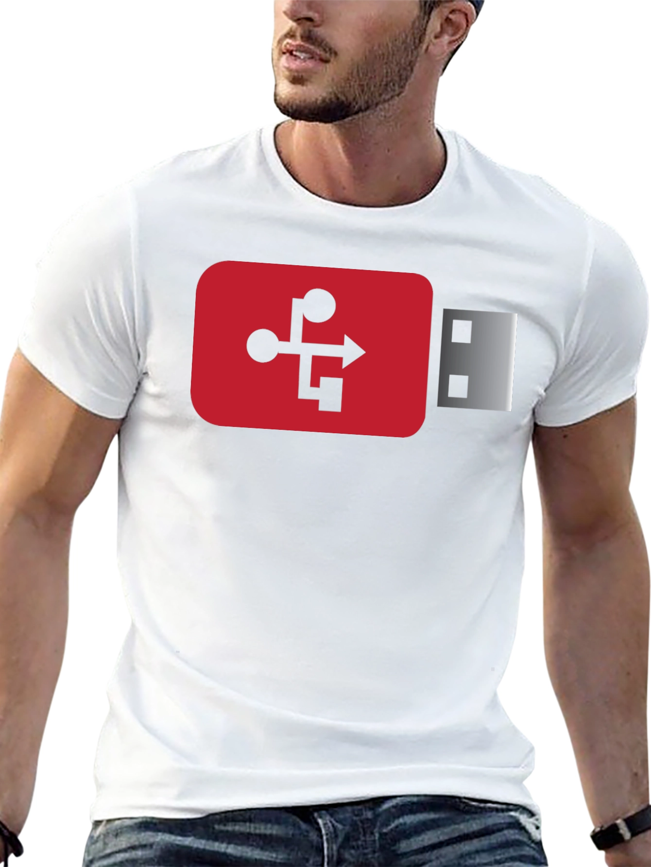 USB Drive Graphic Tee - Geek Chic!