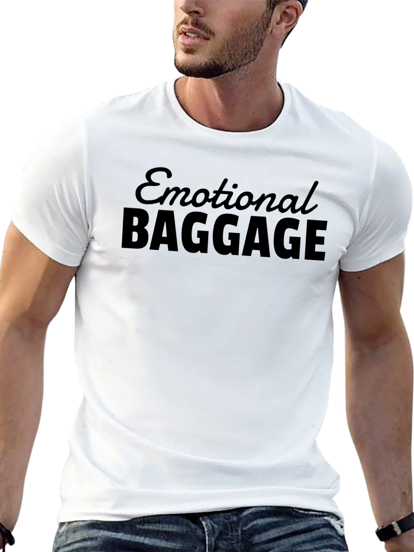 Emotional Baggage Graphic Tee - Black