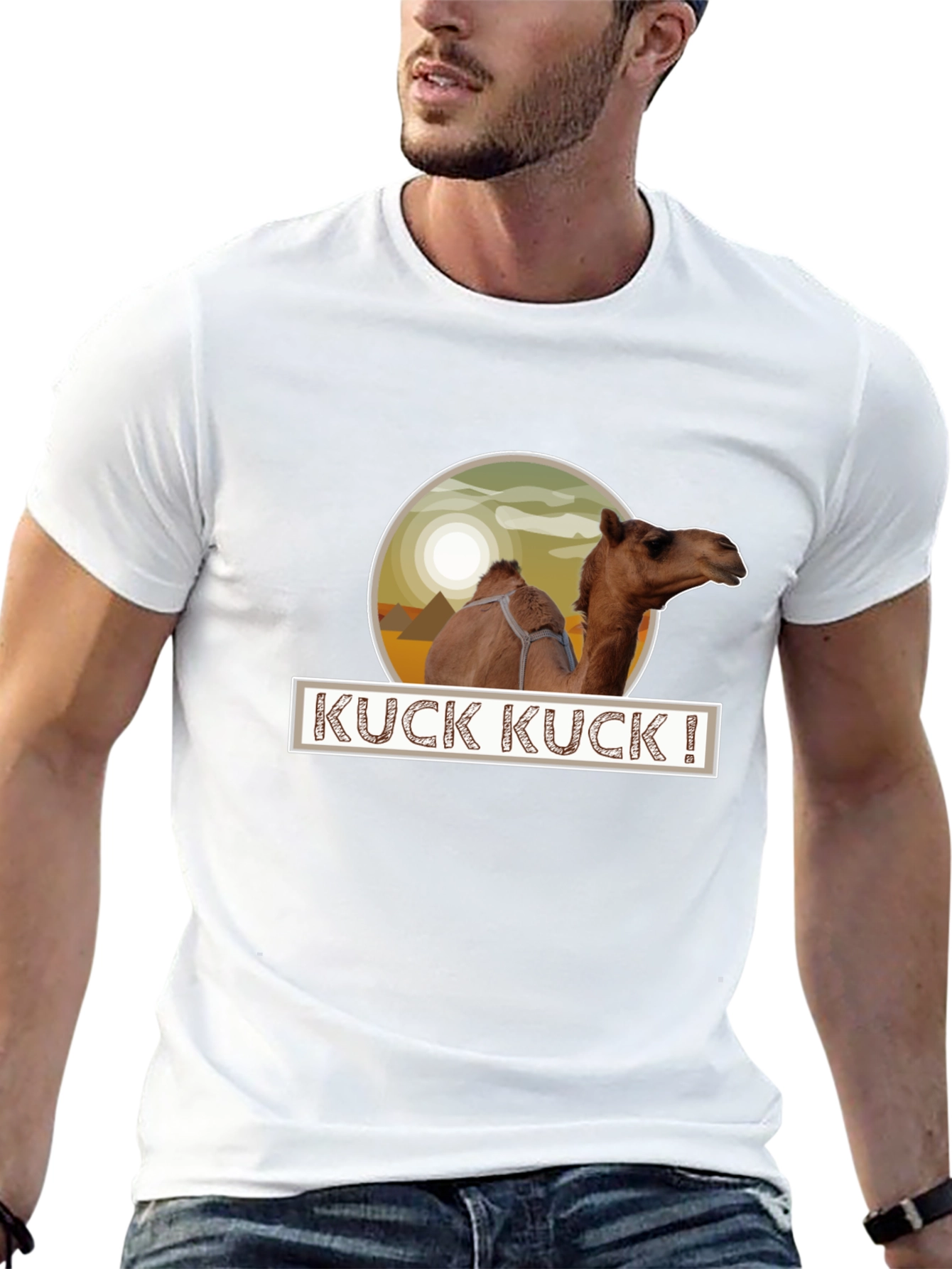 KUCK KUCK! Camel Graphic Tee