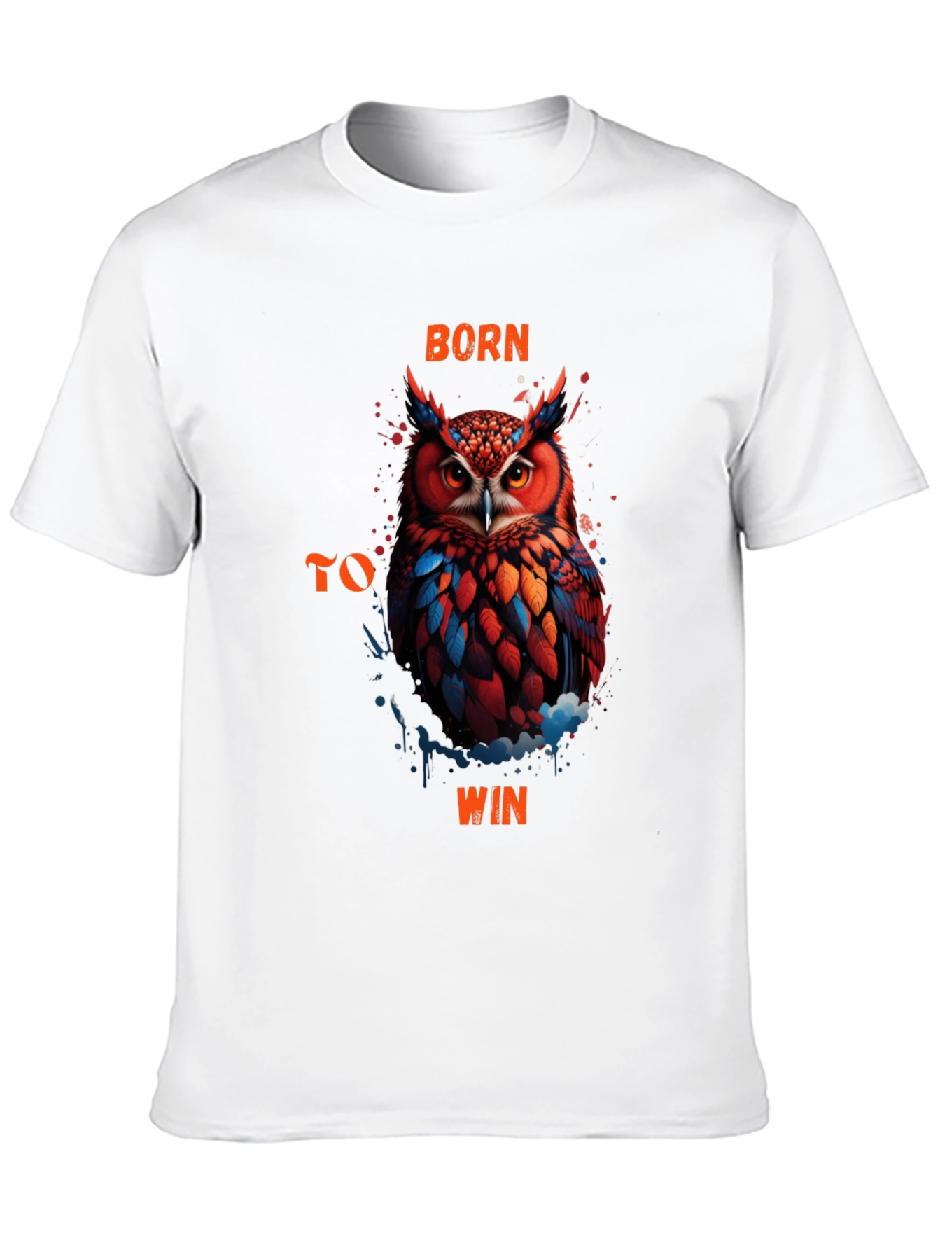 Born To Win Owl Graphic T-Shirt