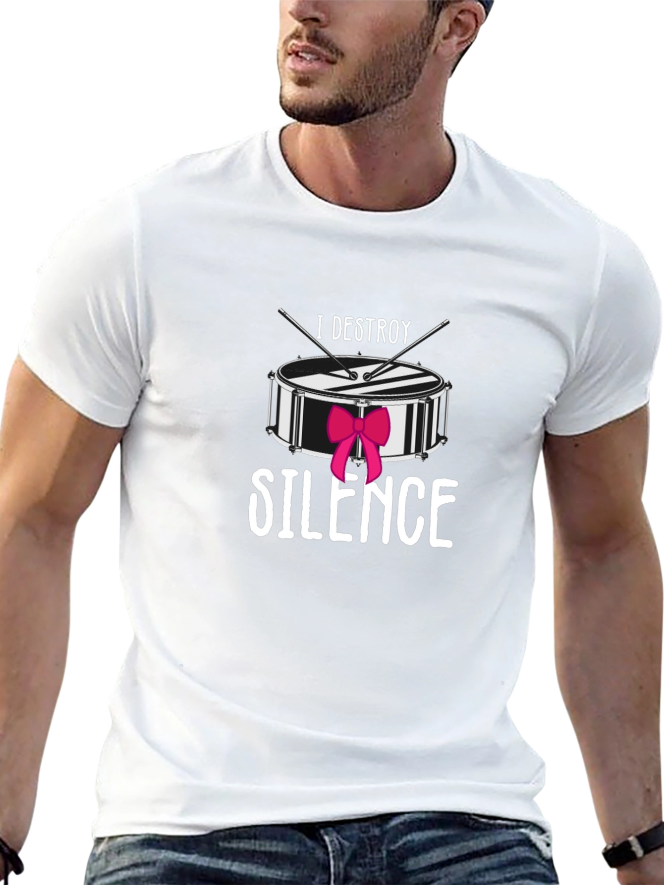 I Destroy Silence Drummer Tee