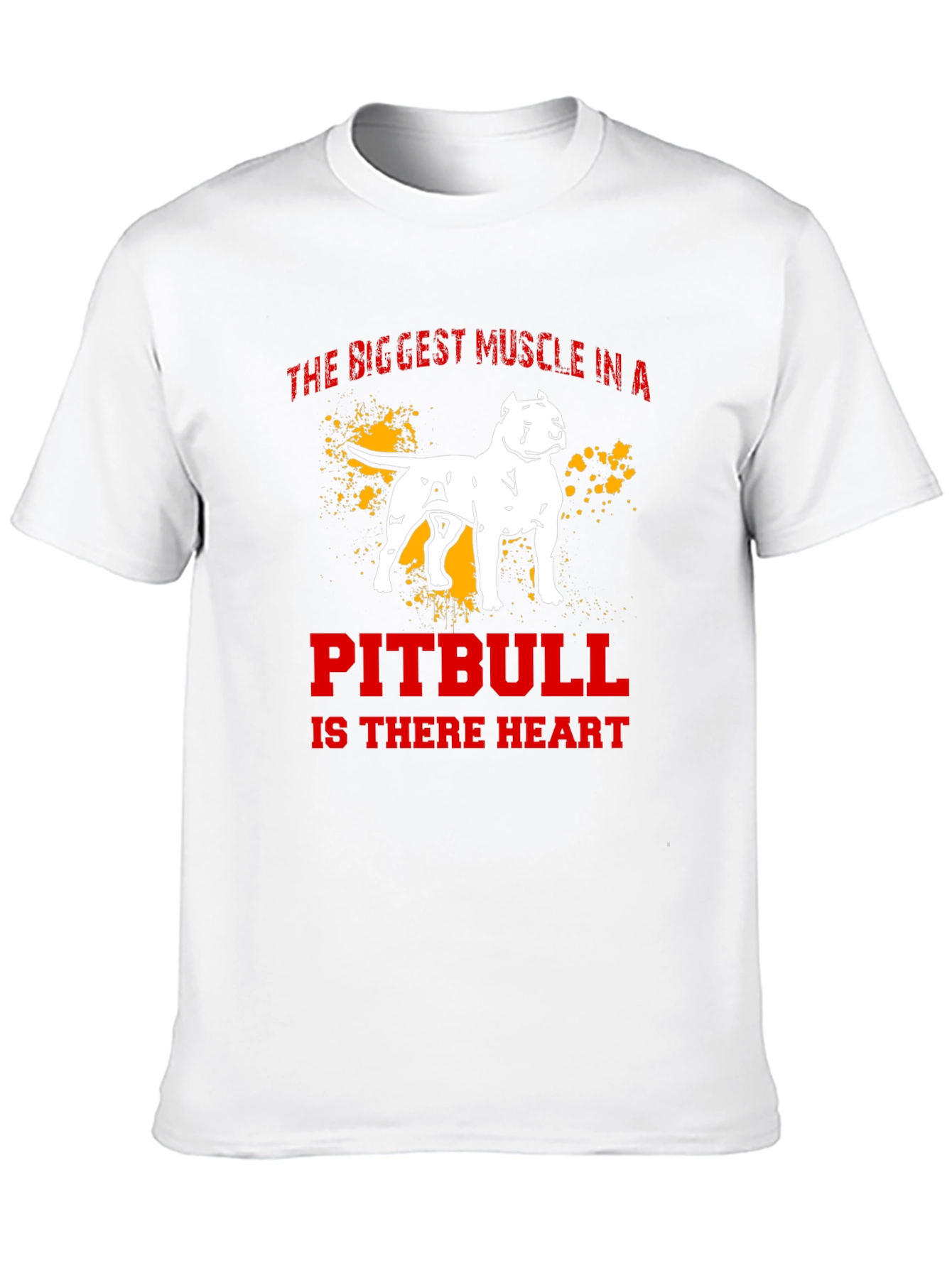 Pitbull Heart Mens T-Shirt