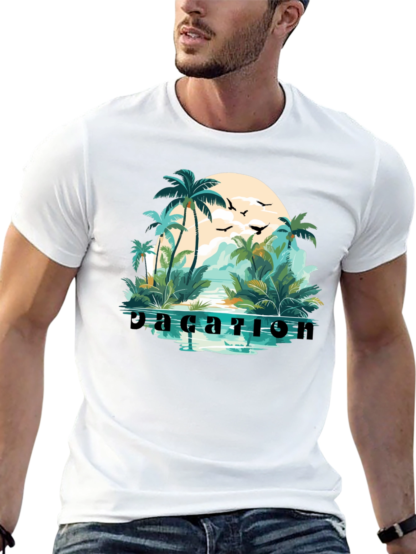 Vacation Paradise Graphic T-Shirt