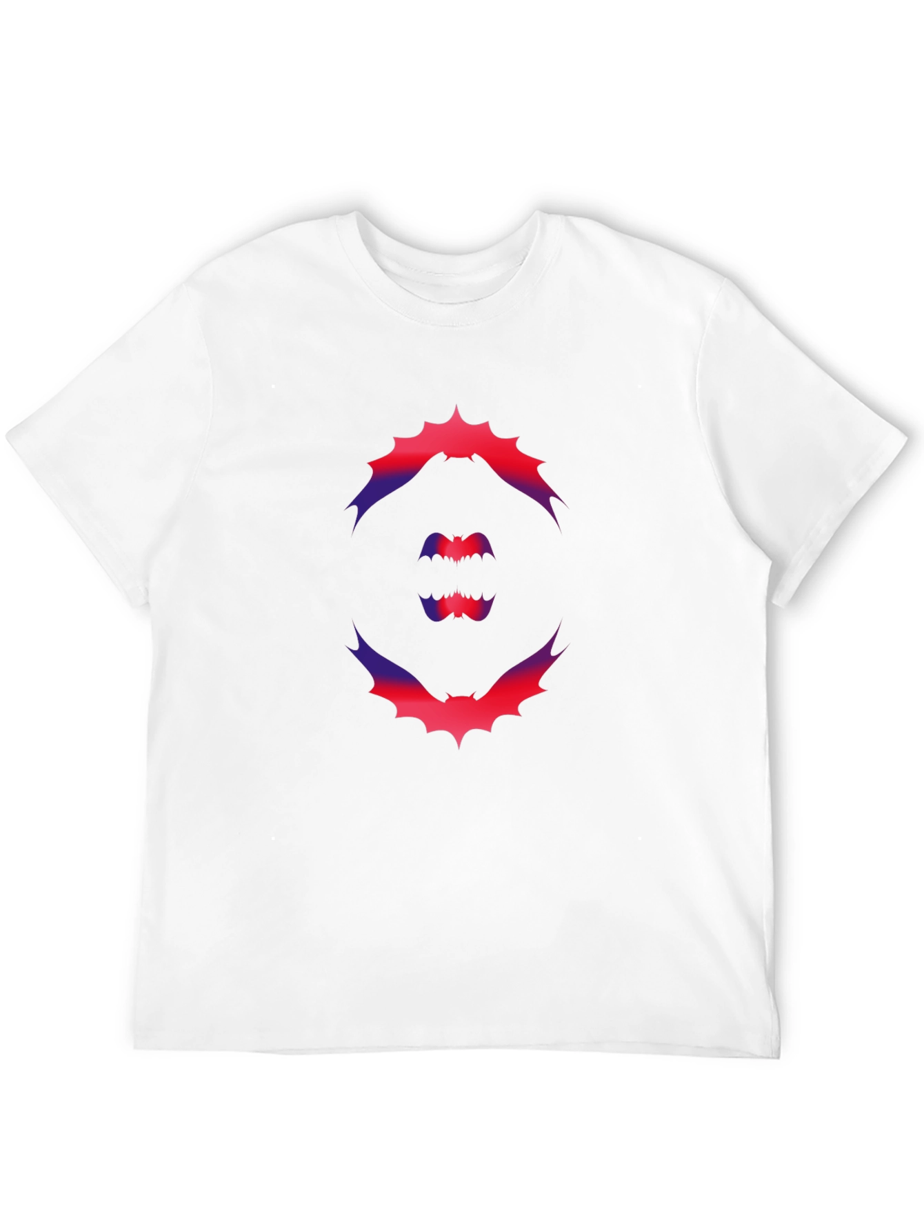 Bat Graphic Print Black T-Shirt