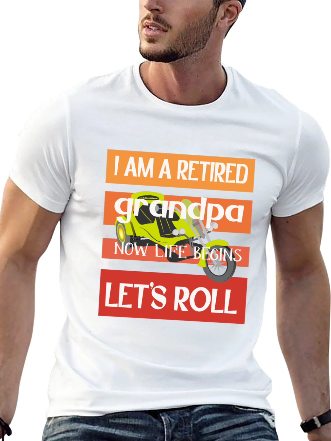 Retired Grandpa Motorcycle T-Shirt