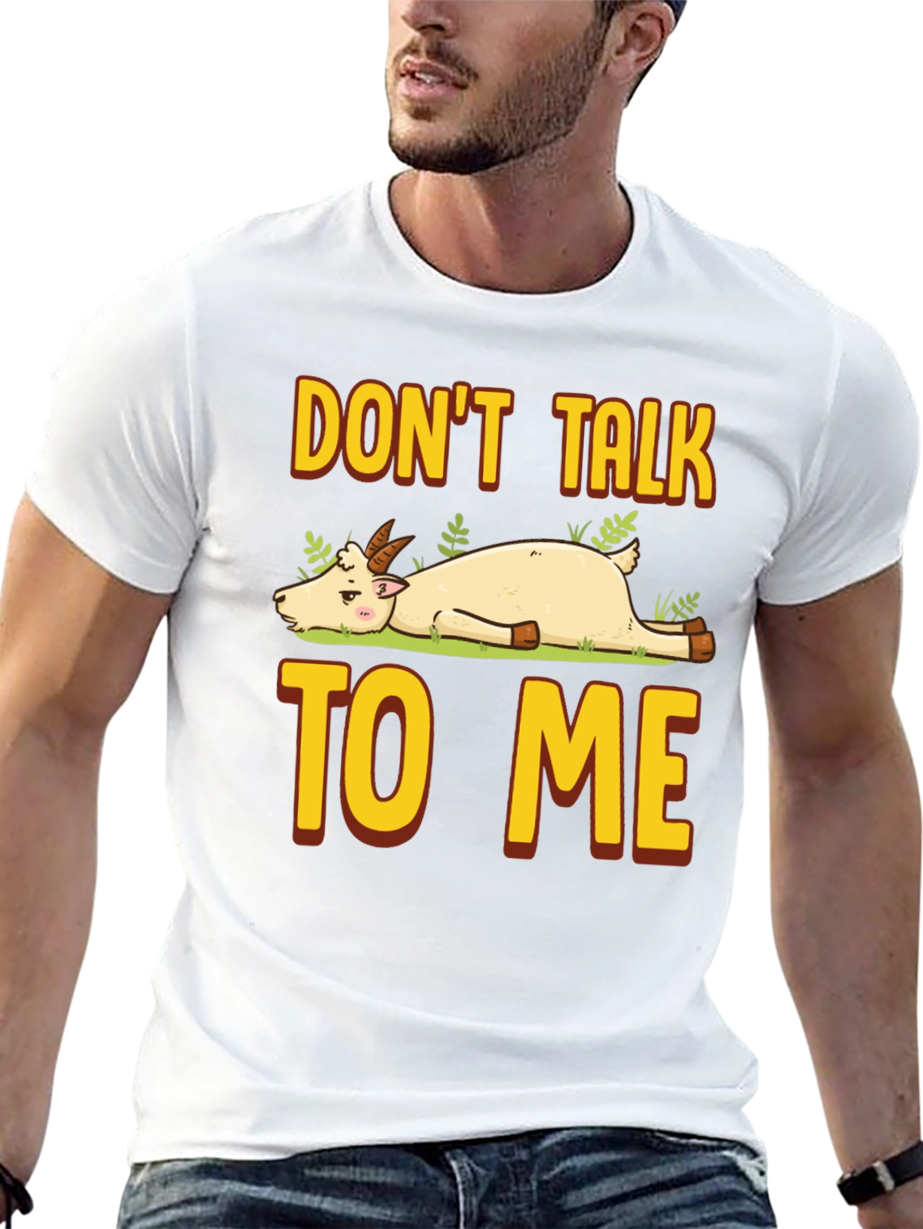 Dont Talk To Me Goat Graphic T-Shirt