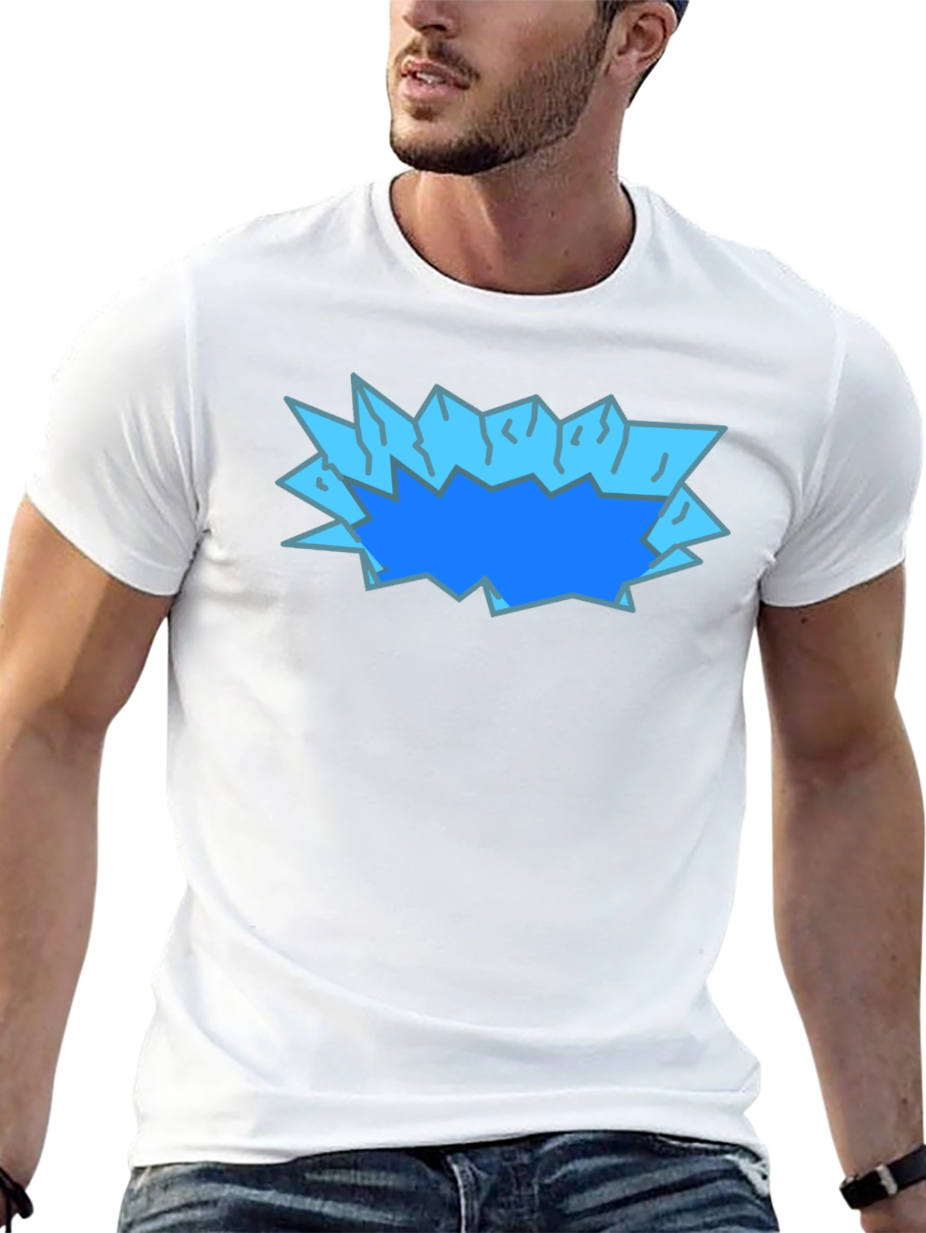 Ice Shatter Graphic Tee - Bold & Unique Design