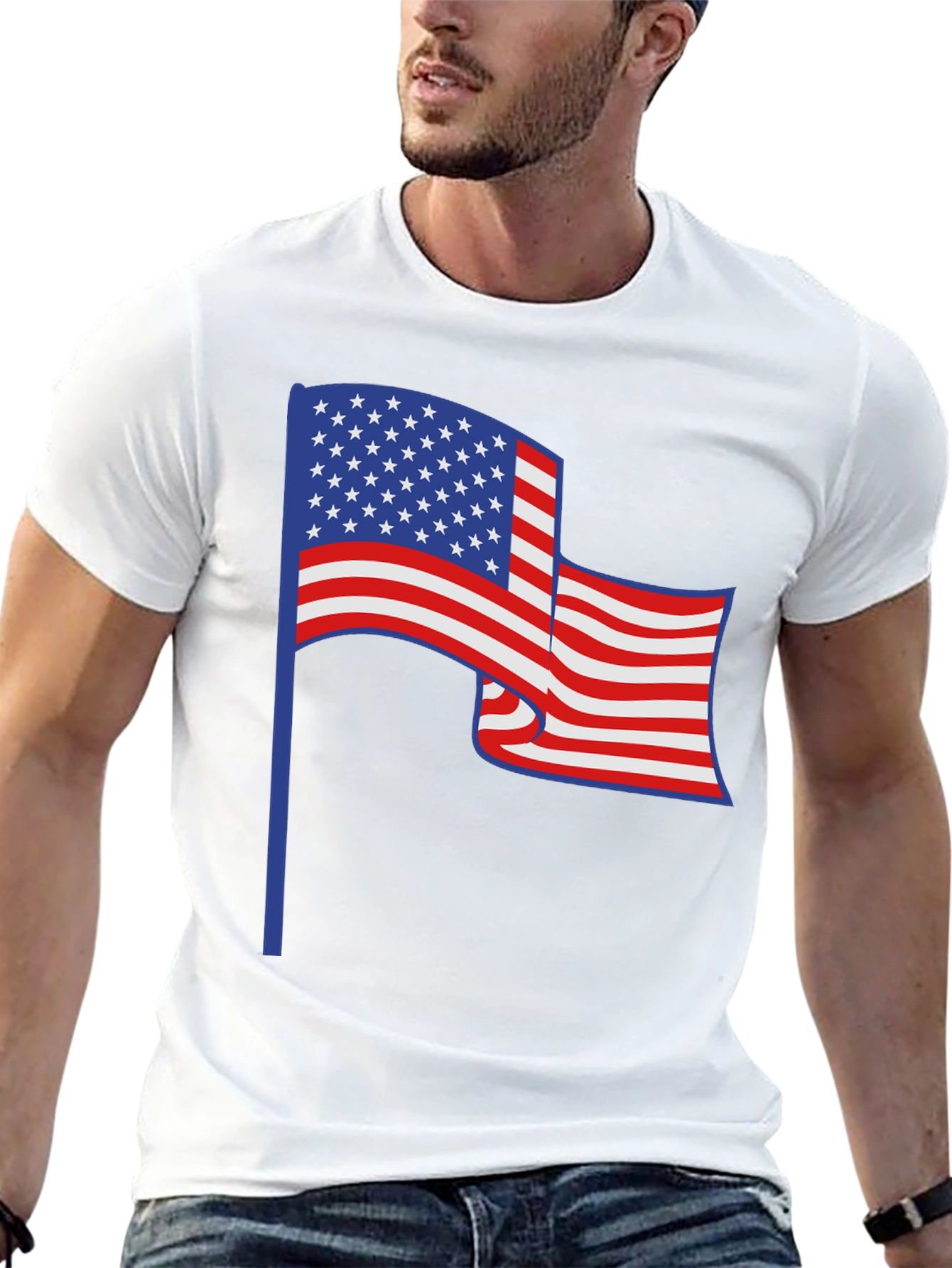 American Flag T-Shirt Patriotic Graphic Tee