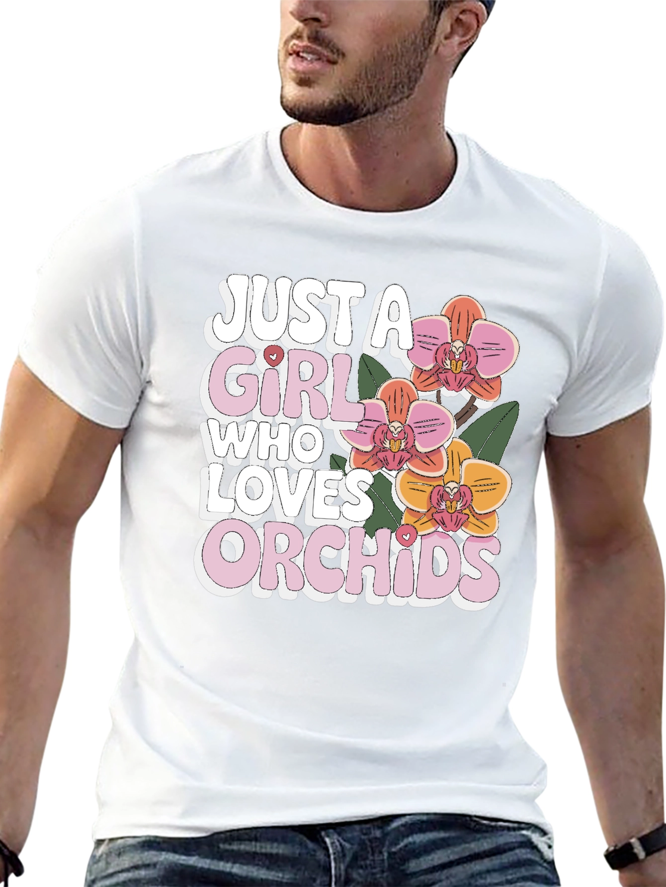 Just A Girl Who Loves Orchids T-Shirt