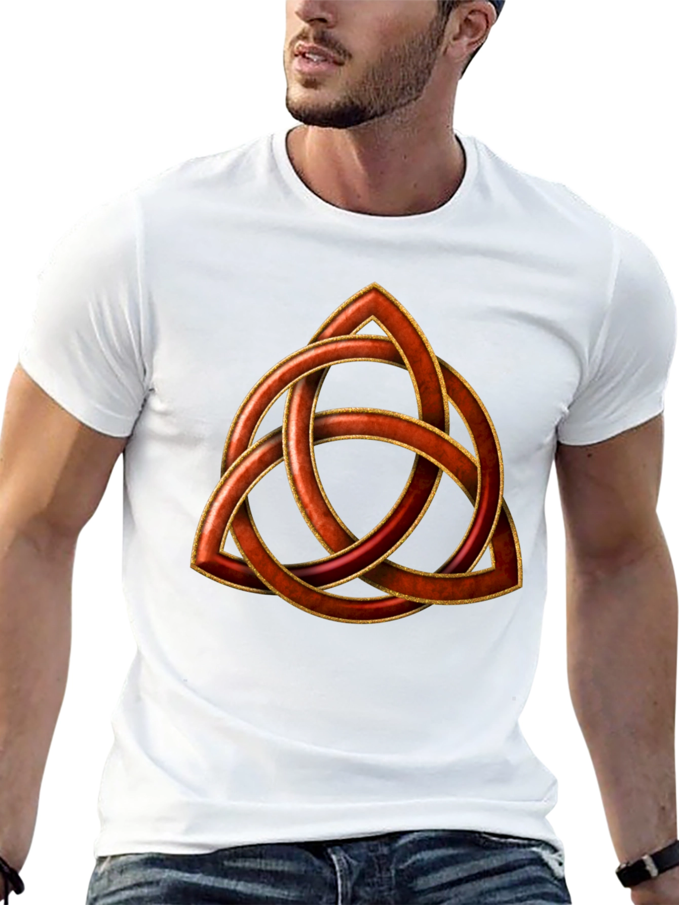 Celtic Knot T-Shirt - Copper Trinity Design