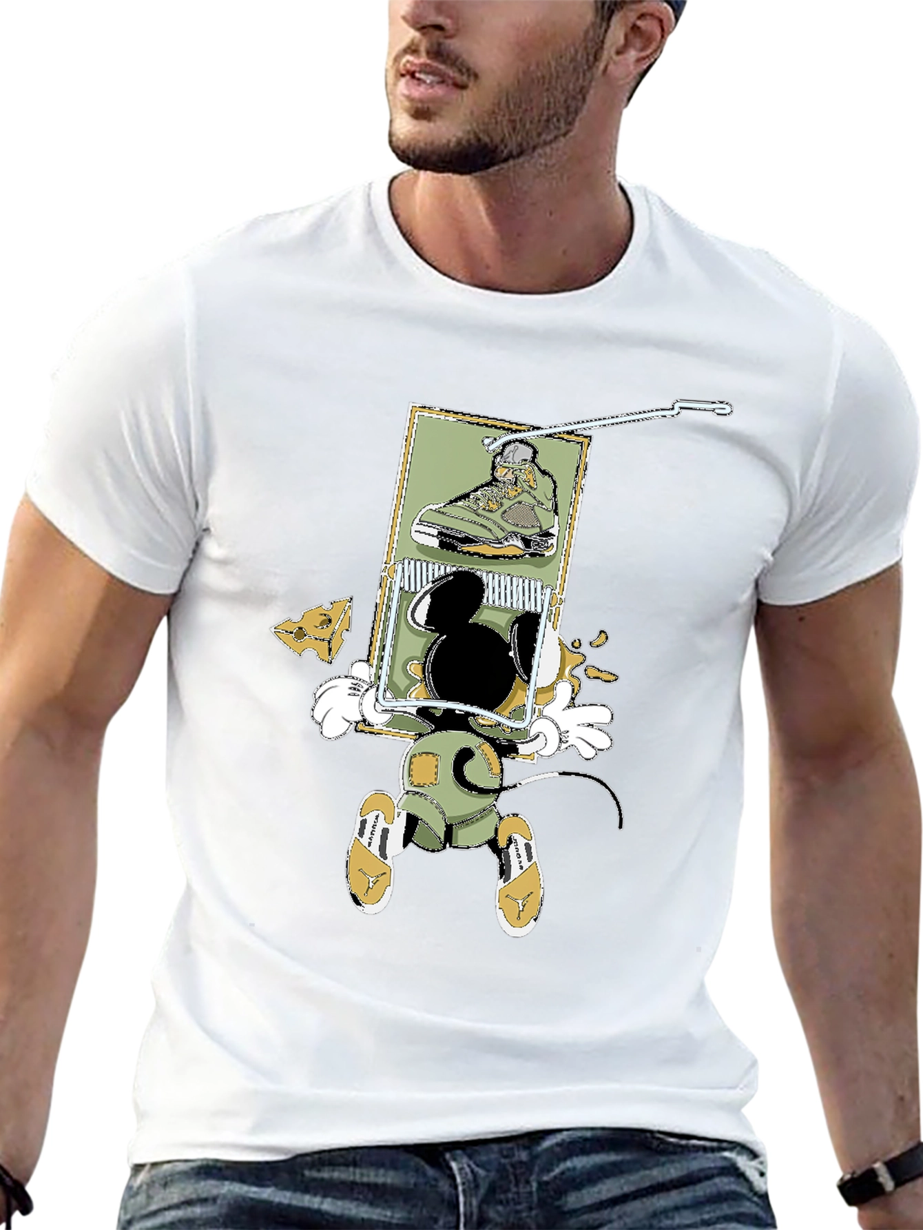 Mickey Mouse Sneakerhead T-Shirt - Fun Cartoon Design