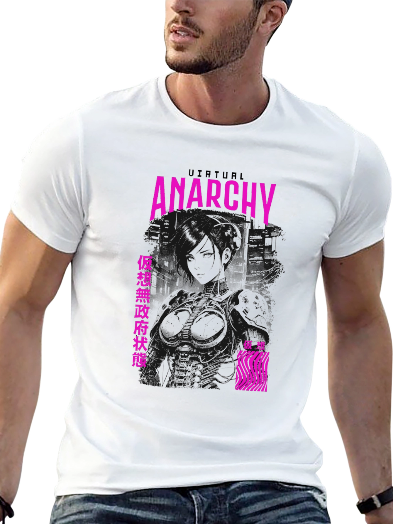 Virtual Anarchy Graphic Tee - Black