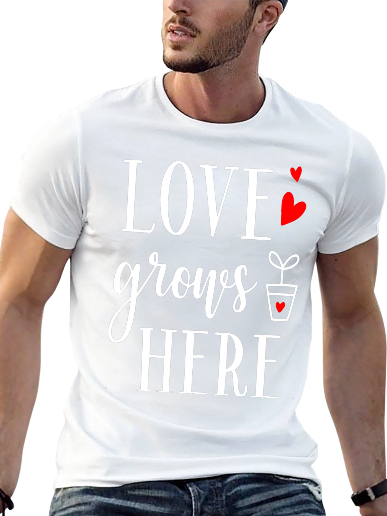 Love Grows Here Graphic T-Shirt