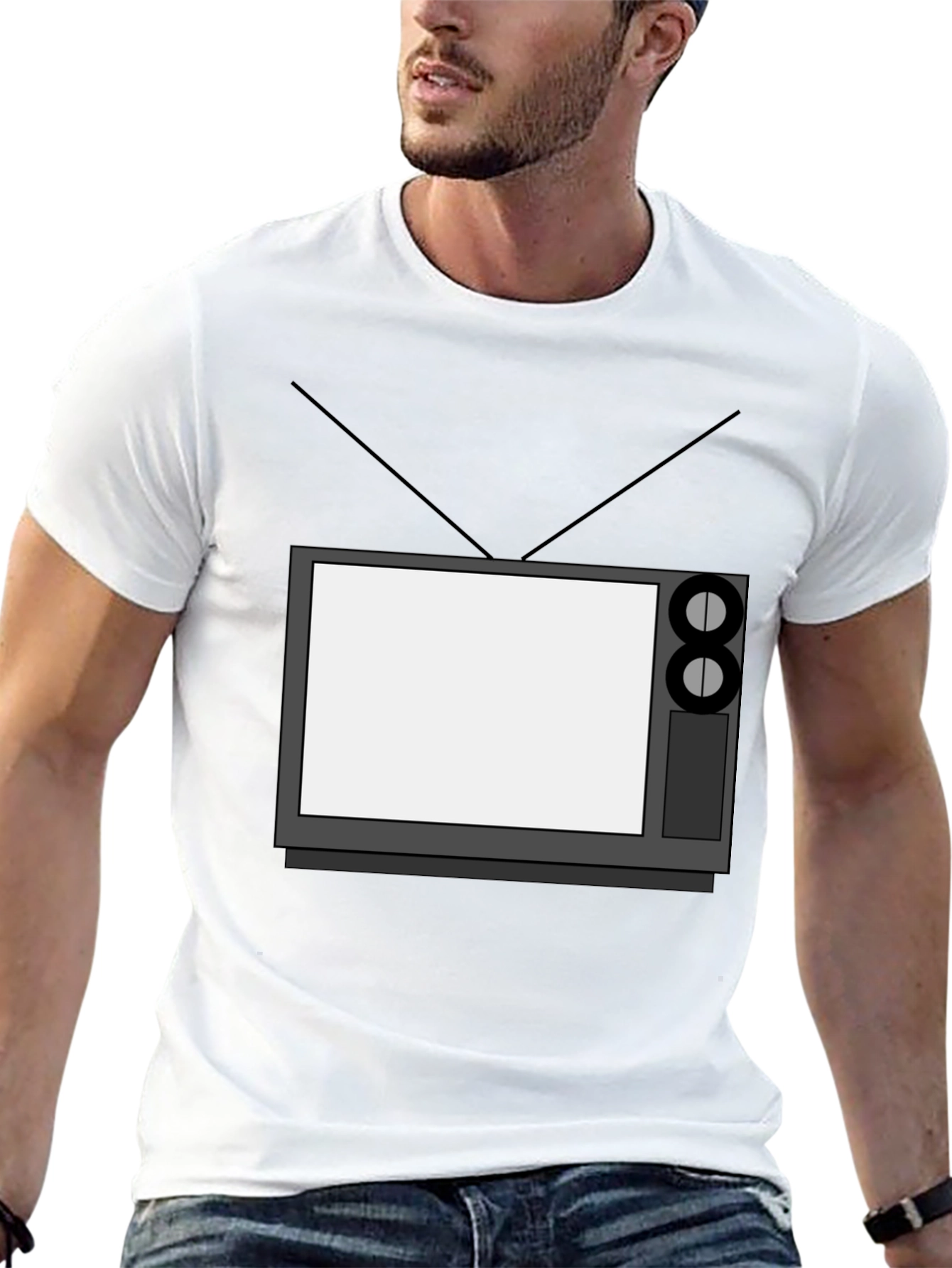 Retro TV Graphic Tee - Classic Television Style