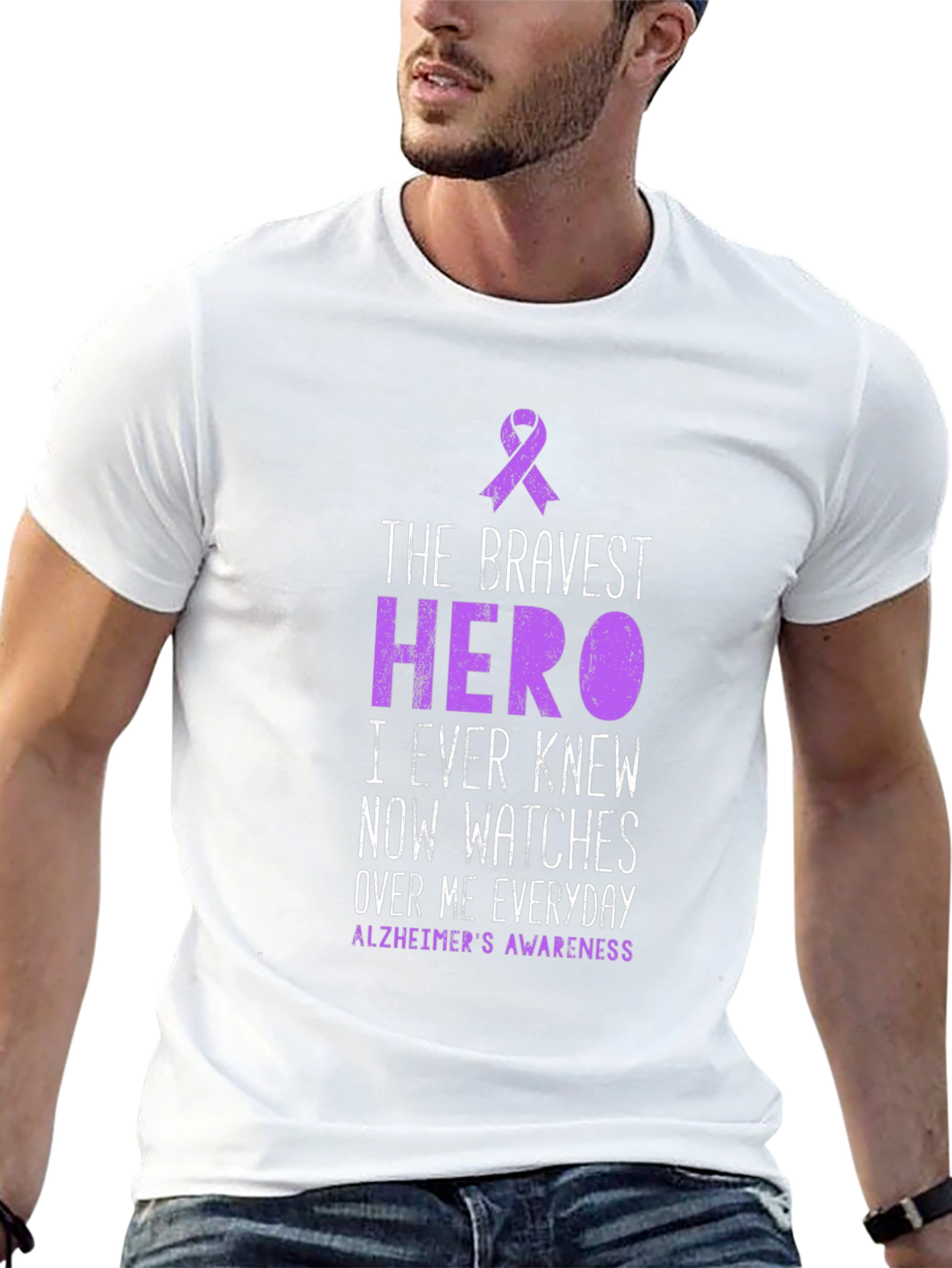 Alzheimers Awareness T-Shirt - Hero Tribute