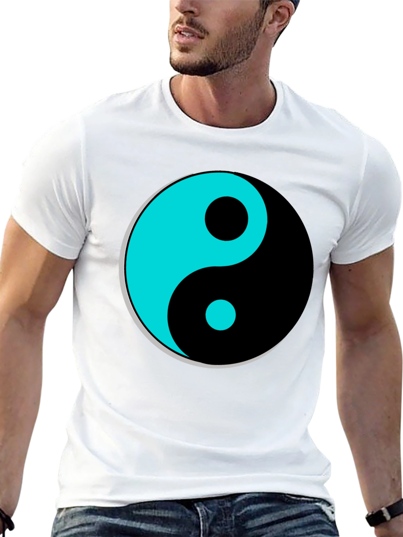 Yin Yang Graphic T-Shirt - Black Tee