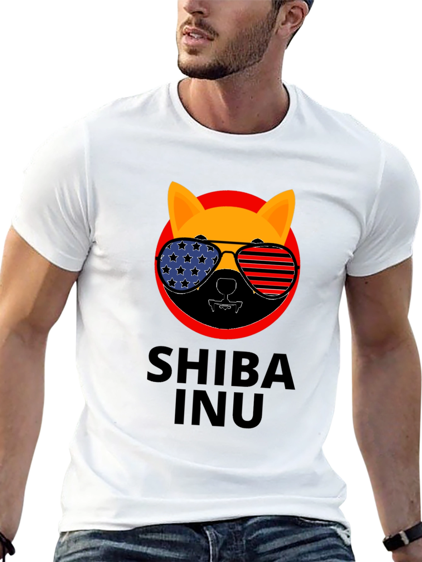 Shiba Inu T-Shirt Patriotic Design