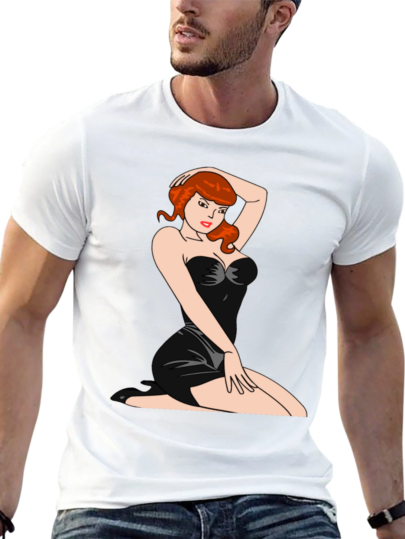 Pin-Up Girl Graphic T-Shirt
