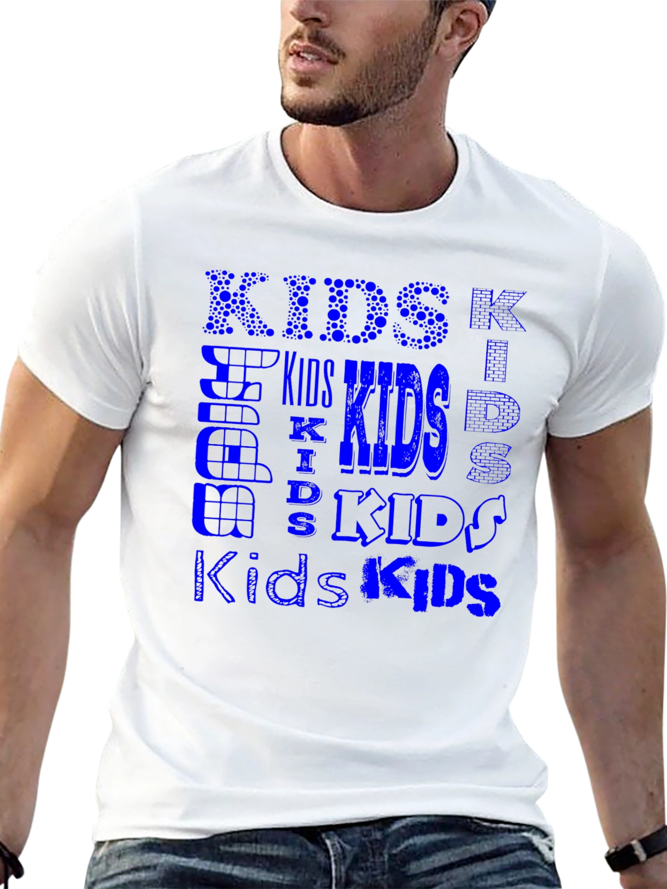 Cool Kids Blue Graphic T-Shirt